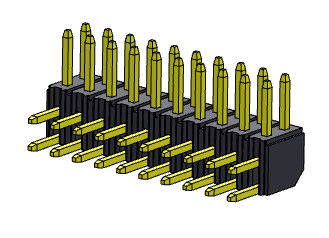 TYPE droit R/A de double rangée de Pin Header Connector 2.00mm - 2 *2 PIN To 2*40PIN H=4.30MM