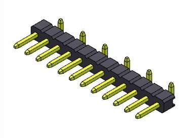 TYPE 1 *2 PIN To 1*40PIN H=2.00MM de SMT simple de connecteur d'en-tête de carte PCB de rangée de 2.00mm