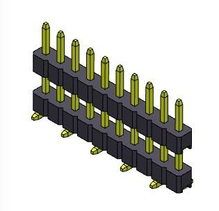 TYPE 1 *2 PIN To 1*40PIN de SMT simple de pile de rangée de Pin Header Connector 2.00mm