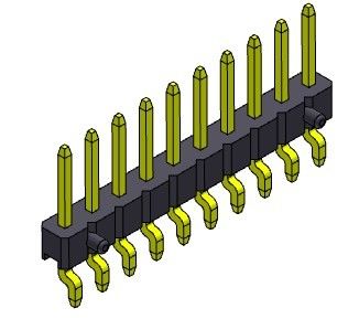 TYPE 1 *2 PIN To 1*40PIN H=2.00MM de SMT simple d'entrée de côté de rangée de Pin Header Connector 2.00mm