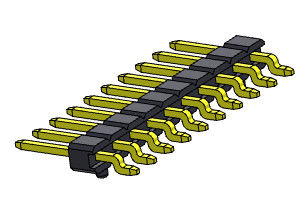 TYPE 1 *2 PIN To 1*40PIN H=2.00MM de SMT simple d'entrée de côté de rangée de Pin Header Connector 2.00mm