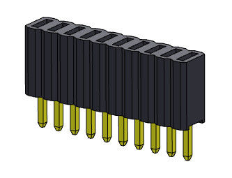 Type 1 droit *2 PIN To 1*50PIN H=4.60mm d'en-tête de rangée simple femelle du connecteur 1.27mm
