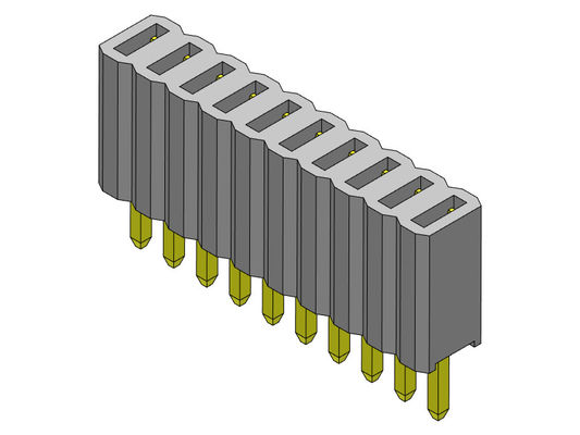 Type 1 droit *2 PIN To 1*50PIN H=4.60mm d'en-tête de rangée simple femelle du connecteur 1.27mm