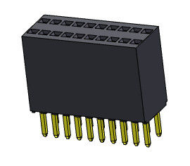 Type droit d'en-tête rangée femelle du connecteur 1.27mm de double - 2 *2 PIN To 2*35PIN H=8.50mm