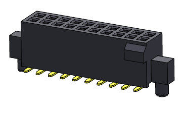 Le connecteur femelle 1.27mm d'en-tête conjuguent rangée avec la bosse et chevillent le type de SMT - 2 *4 PIN To 2*50PIN H=4.40mm