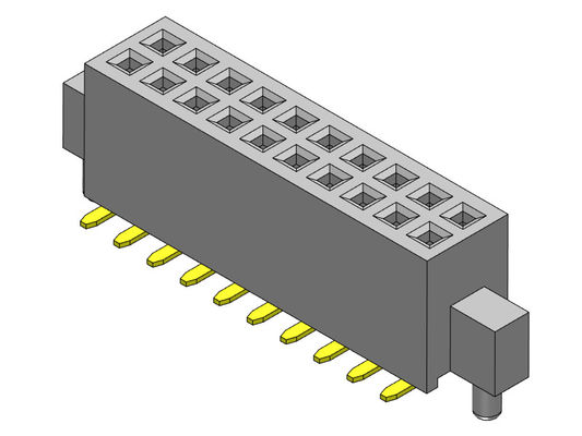 Le connecteur femelle 1.27mm d'en-tête conjuguent rangée avec la bosse et chevillent le type de SMT - 2 *4 PIN To 2*50PIN H=4.40mm