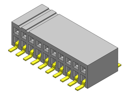 Type femelle de SMT d'entrée de Sild de rangée du connecteur 1.27mm d'en-tête double - 2 *2 PIN To 2*40PIN H=3.45mm