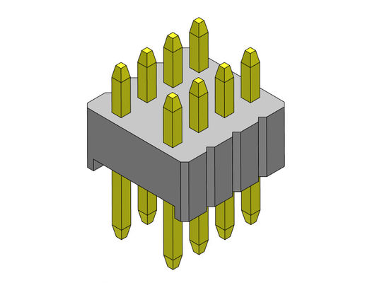 1.27mm Serise connecteur de tête de broche double rangée type droit 1.27 * 2.54mm 2 * 2PIN à 2 * 50PIN SQ0.46mm