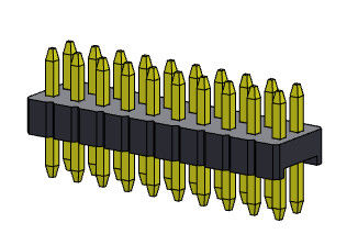 Type droit de double rangée de Pin Header Connector 1.27mm Serise - 2 *2 PIN To 2*50PIN SQ0.40mm