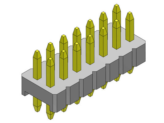 Type droit de double rangée de Pin Header Connector 1.27mm Serise - 2 *2 PIN To 2*50PIN SQ0.40mm