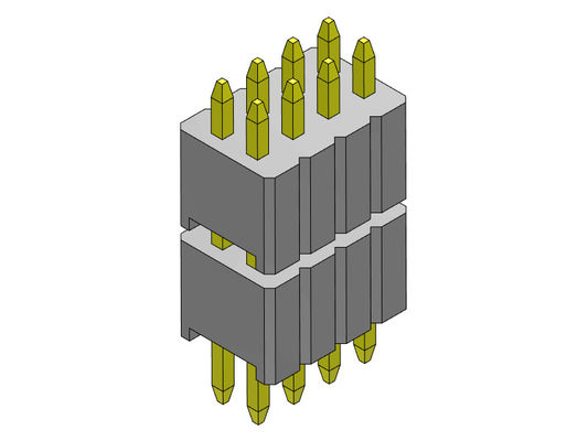 Type droit de double pile de rangée de Pin Header Connector 1.27mm Serise - 2 *2 PIN To 2*50PIN SQ0.40mm