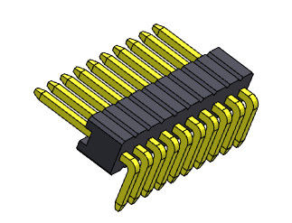 Type 1 droit R/A *2 PIN To 1*50PIN SQ0.46mm de rangée simple de Pin Header Connector 1.27mm Serise