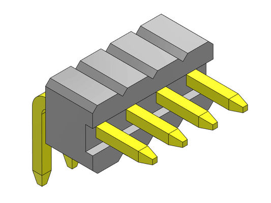 rangée simple 1*2 R/A PIN To 1*50PIN de connecteurs d'en-tête de carte de 1.27mm