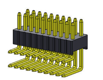 rangée 2*2 R/A PIN To 2*50PIN de 1.27*2.54mm Pin Female Header Connector Dual