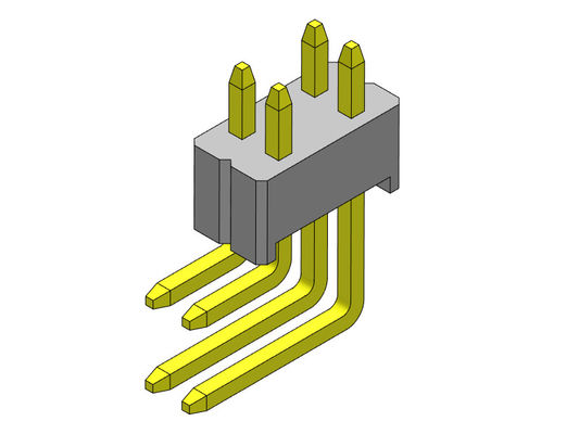 rangée 2*2 R/A PIN To 2*50PIN de 1.27*2.54mm Pin Female Header Connector Dual