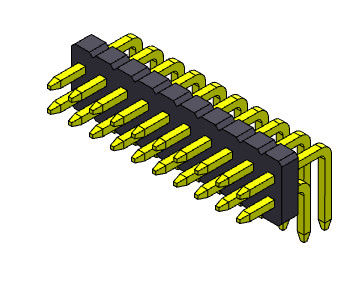 Double rangée Pin Electrical Connector Straight Type R/A 2*2 PIN To 2*50PIN