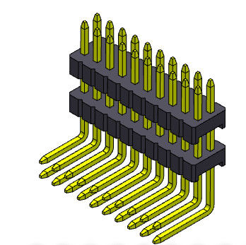 Pile Pin Female Header Connector Electrical droit Pin Connector 1.27mm