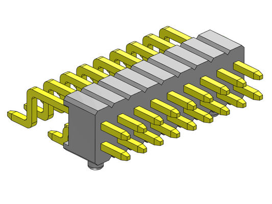 1.27mm Pin Connectors Dual Row universel 1*2 R/A PIN To 1*33PIN SQ0.40mm