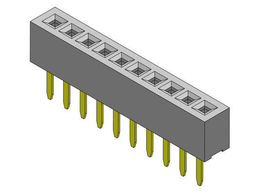 Type 1 droit *2 PIN To 1*40PIN H=2.10mm d'en-tête de rangée simple femelle du connecteur 1.00mm