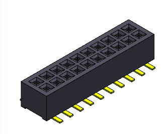 double rangée Pin Female Header Connector 2*3 PIN To 2*40PIN de 1.00mm