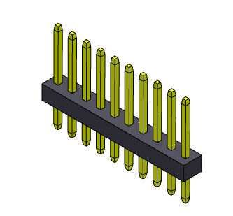Type droit de 1*3 PIN To 1*40 PIN Single Row Header Connector 1.00mm