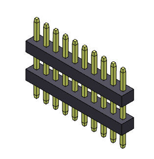 Type 1 droit *3 PIN To 1*40PIN SQ0.30mm de seule pile de rangée de Pin Header Connector 1.00mm