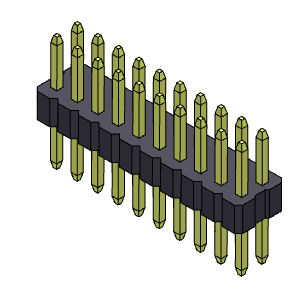 Type droit de double rangée de 2*3 PIN To 2*40 PIN Pin Female Header Connector 1.00mm