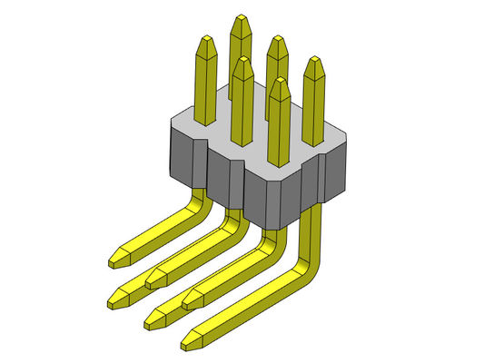 type R/A de Pin Header Connector Female de double rangée de 1.00mm - 2 *2 PIN To 2*40PIN