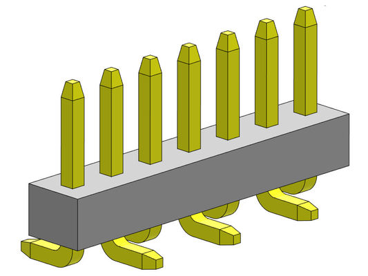 type 1 simple *2 PIN To 1*40PIN de Pin Female Header Connector SMT de rangée de 1.00mm