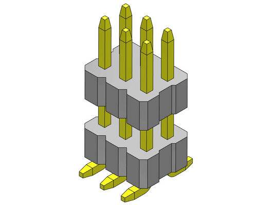 double rangée Pin Connector Stack Straight féminin SMT 2*2 PIN To 2*40PIN de 1.00mm
