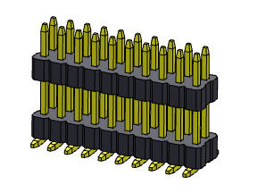 double rangée Pin Connector Stack Straight féminin SMT 2*2 PIN To 2*40PIN de 1.00mm