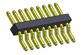 Type 1 R/A *2 PIN To 1*40PIN H=1.00mm de SMT de rangée simple de Pin Header Connector 1.00mm