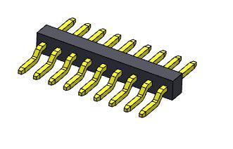 Type 1 R/A *2 PIN To 1*40PIN H=1.00mm de SMT de rangée simple de Pin Header Connector 1.00mm