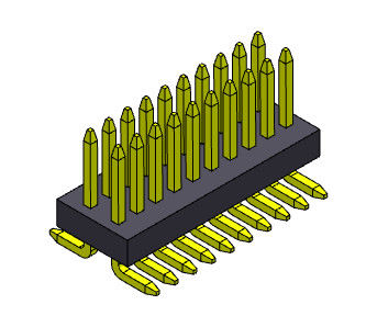 Double rangée du lancement 0.8*1.2mm 2*3 PIN To 2*50 PIN Pin Female Header Connector 0.8mm