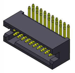 Type R/A d'immersion de double rangée du connecteur 1.27mm d'en-tête de boîte de l'électronique