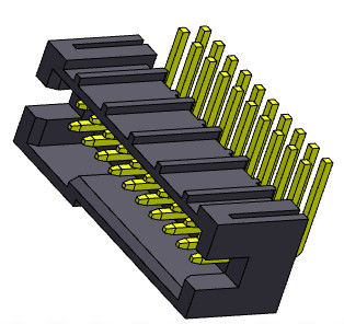 type R/A 1.0AMP d'immersion de double rangée de connecteur d'en-tête de boîte de 1.27mm