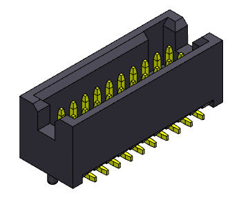 type du connecteur 1.27mm SMT d'en-tête de boîte de 300V AC/DC avec des chevilles
