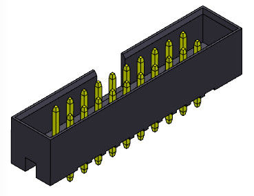 type droit H=5.60mm d'immersion de double rangée de l'en-tête 2mm de boîte de 500V AC/DC