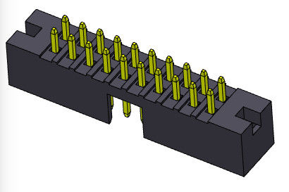 type droit H=5.60mm d'immersion de double rangée de l'en-tête 2mm de boîte de 500V AC/DC