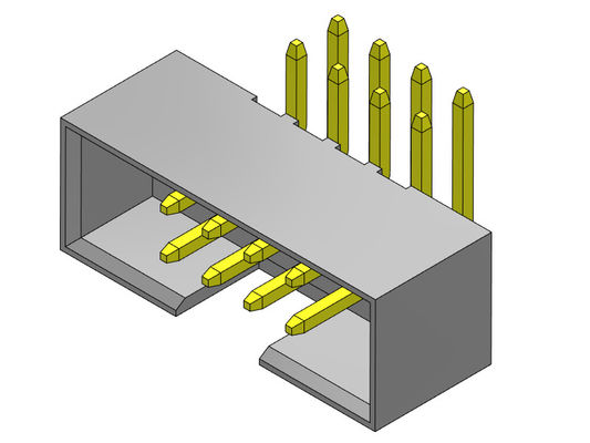 Type à angle droit de double rangée d'en-tête de boîte de lancement de 2AMP 2mm - 2 *8-2*25Pin