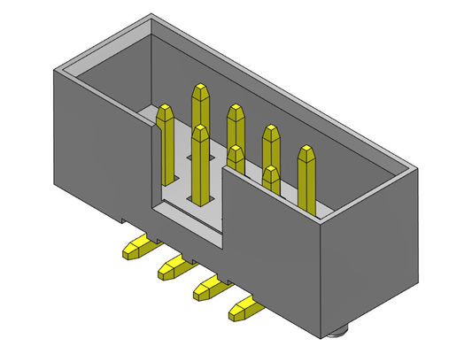 type de SMT de rangée de l'en-tête 2AMP de boîte de 2*8-2*25Pin 2mm double avec des chevilles