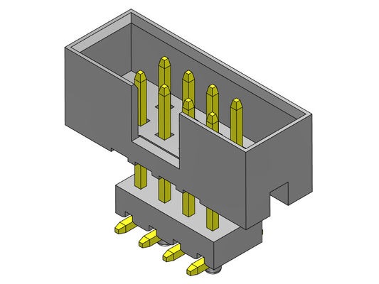 connecteur 2*4-2*25 Pin Nylon 6T 2AMP d'en-tête de boîte d'immersion de SMT élevé par 2.00mm