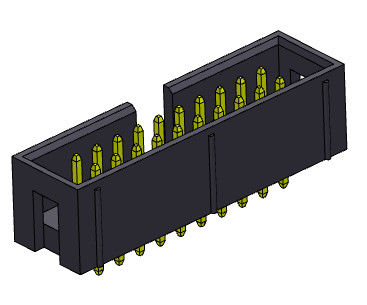 En-tête droit 2*3-2*32Pin 600V AC/DC de boîte de l'immersion 2.54mm de double rangée