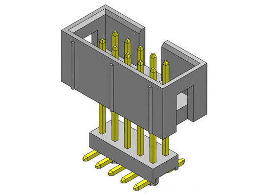 La double rangée de 2*3-2*32 Pin Box Header 2.54mm a élevé le type d'immersion de SMT