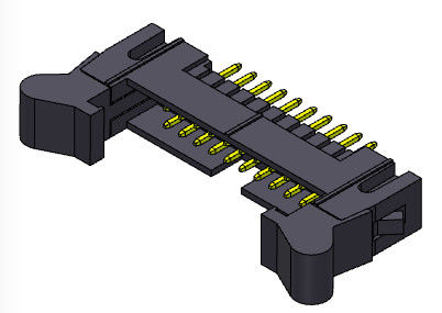 Type droit en-tête 2.54mm 2*4-2*32Pin 3AMP d'immersion d'éjecteur de connecteur d'en-tête de boîte de Nylon9T
