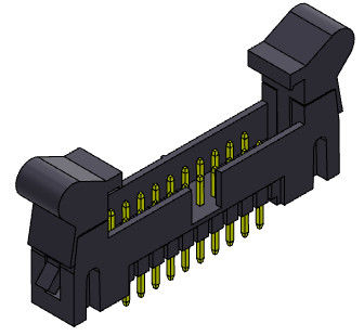 Type droit en-tête 2.54mm 2*4-2*32Pin 3AMP d'immersion d'éjecteur de connecteur d'en-tête de boîte de Nylon9T