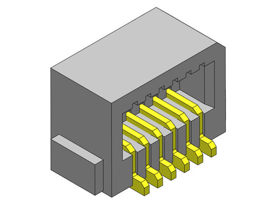 Conseil latéral de SMT d'entrée pour embarquer le lancement 0.80mm 10-60Pin UL94V0 PA69T de connecteur