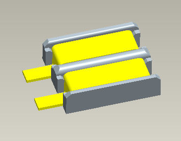 type de SMT de connecteur de batterie 60V de 2.5mm avec espacer les tailles 1,2 6.5mm