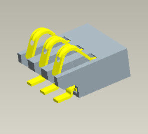 Certificat de PORTÉE de GV de Pin de Pin Connector 2-6 de batterie du lancement 1.27mm