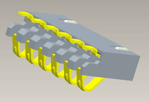 Certificat de PORTÉE de GV de Pin de Pin Connector 2-6 de batterie du lancement 1.27mm